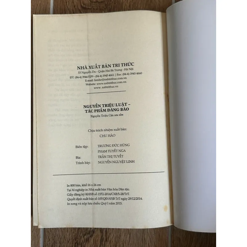 Tác Phẩm Đăng Báo - Nguyễn Triệu Luật (Nguyễn Triệu Căn sưu tầm) (NXB Tri Thức) 750268