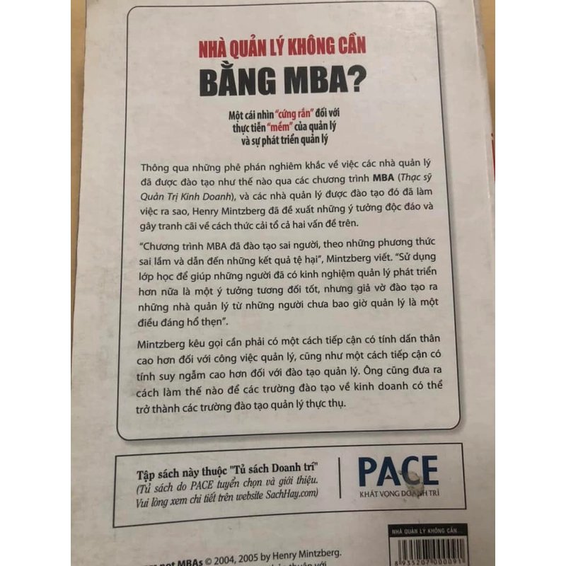 Sách Nhà quản lý không cần bằng MBA -  Henry Mintzberg nguyên tác, Nguyễn Trường Phú dịch 307300