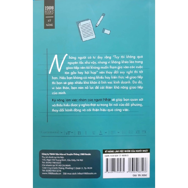 Kỹ Năng Làm Việc Nhóm Của Người Nhật - Hidehiko Hamada 404403