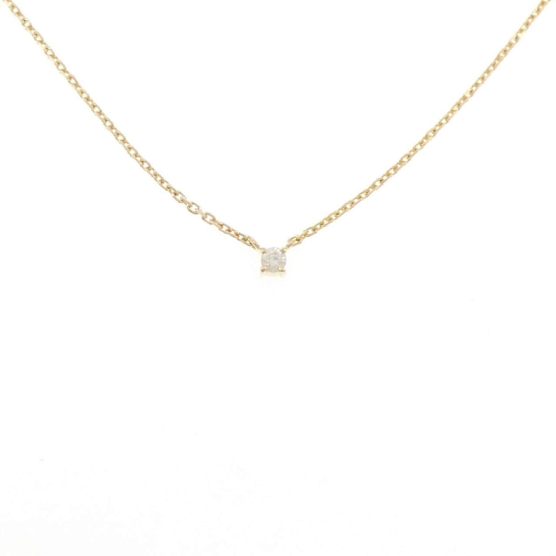 K18YG Solitaire Dây chuyền kim cương 0.11CT - Hàng hiệu Chính hãng 861521