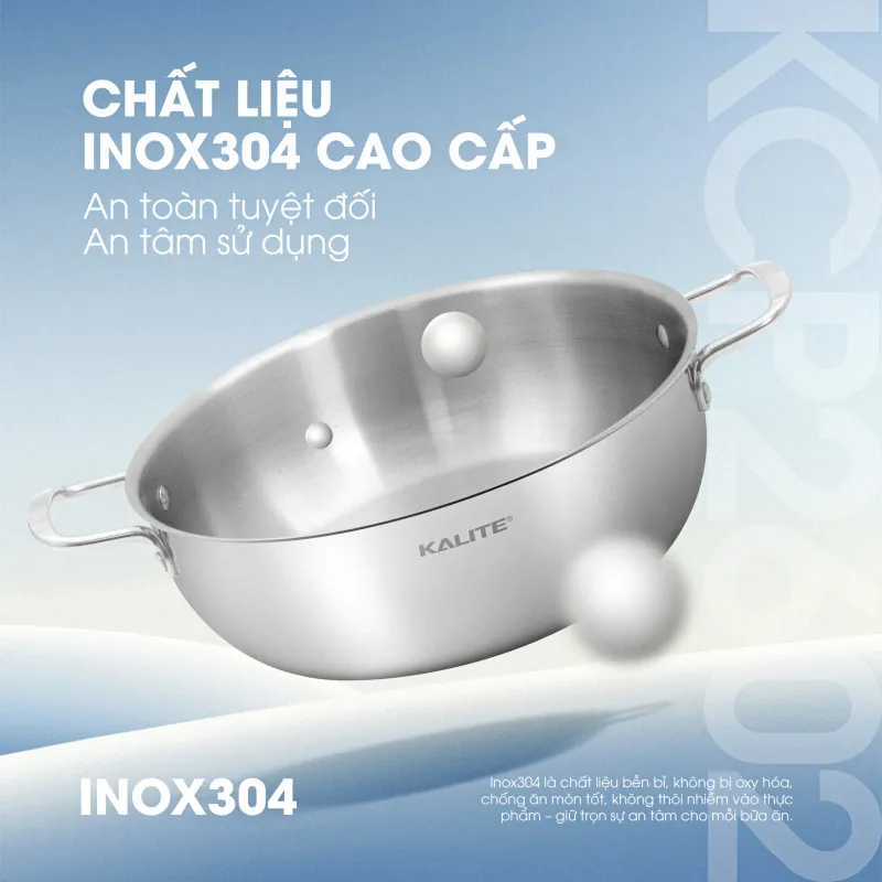 KALITE KCP2602 – Nồi Inox Liền Khối Inox 304 Cao Cấp, An Toàn Tuyệt Đối 733143