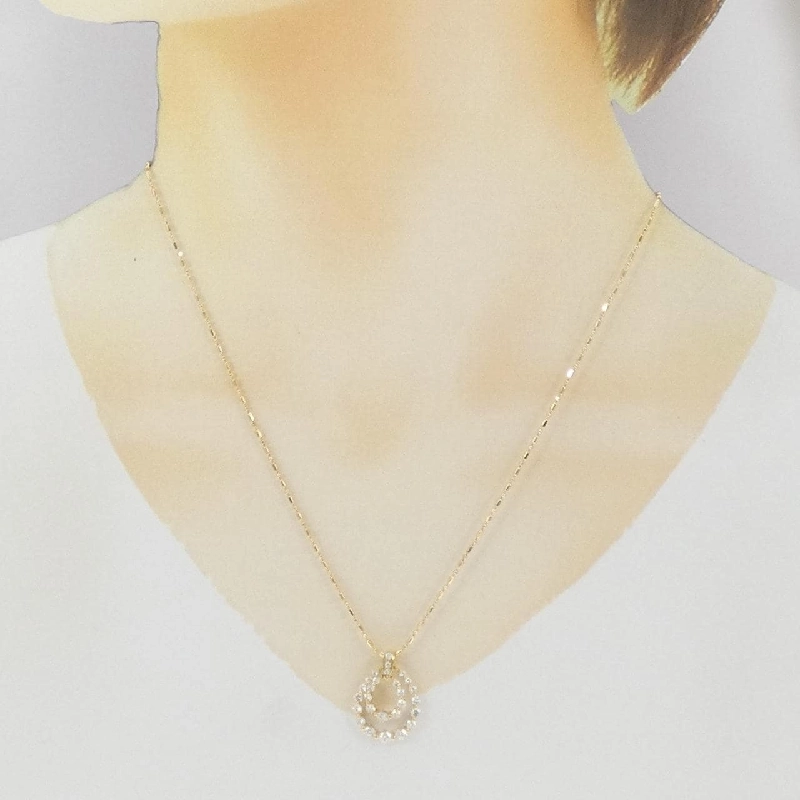 K18YG Dây chuyền kim cương 1.02CT - Hàng hiệu Chính hãng 858303