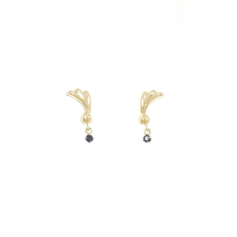 K18YG Bông tai Sapphire - Hàng hiệu Chính hãng 873373