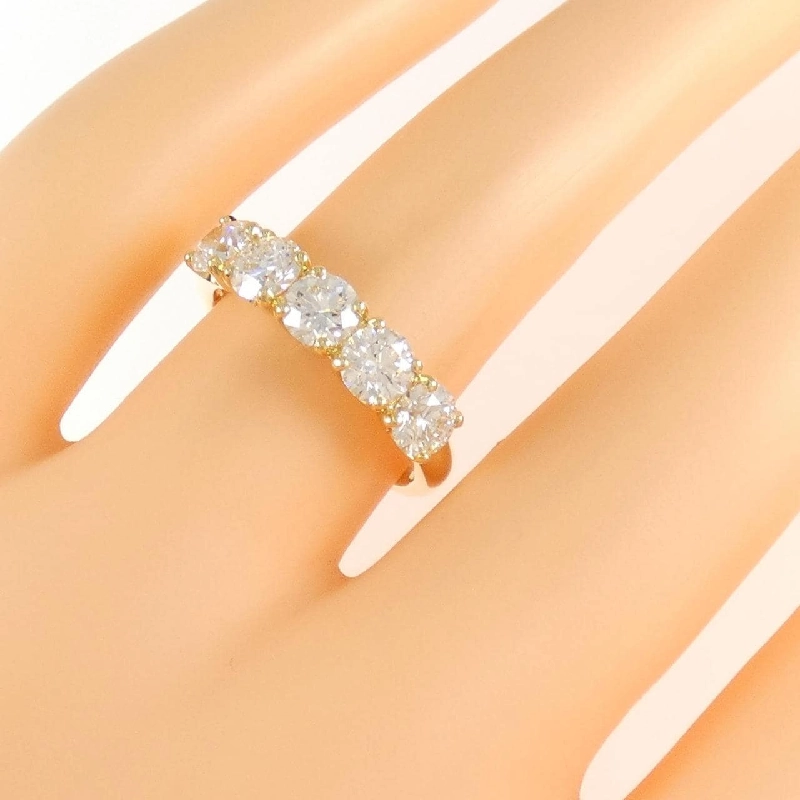 Nhẫn kim cương K18YG 1.526CT E-F VS1-VS2 3EX-EXT - Hàng hiệu Chính hãng 873768