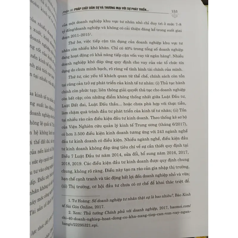 XÂY DỰNG MÔI TRƯỜNG PHÁP LÝ BẢO ĐẢM SỰ PHÁT TRIỂN BỀN VỮNG & LÀNH MẠNH CỦA KINH TẾ TƯ NHÂN 977400