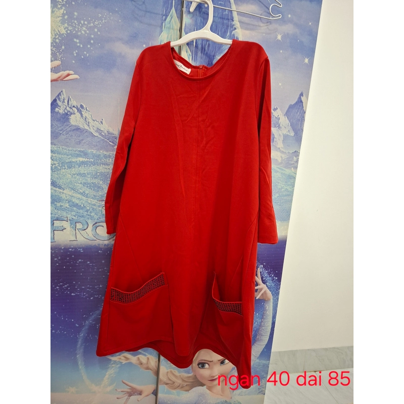 Đầm đỏ tay dài  532466
