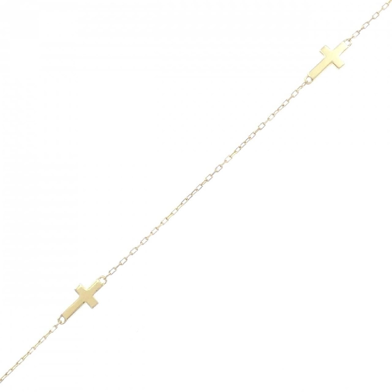 K18YG Vòng tay kim cương hình chữ thập - Hàng hiệu Chính hãng 872787