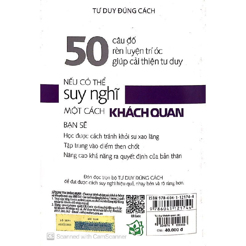 Tư Duy Đúng Cách - 50 Câu Đố Luyện Tập Não Bộ Giúp Bạn Hình Thành Tư Duy Khách Quan - Charles Phillips 184190