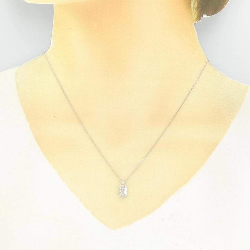 Dây chuyền kim cương PT900/PT850 0.16CT - Hàng hiệu Authentic 860427