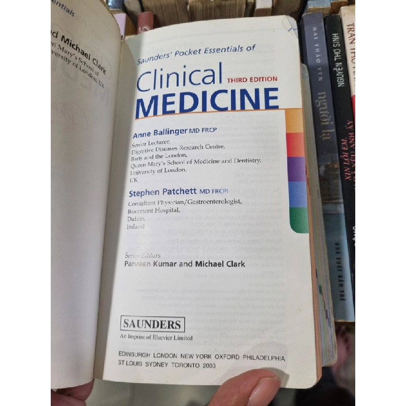 CLINICAL MEDICINE (3RD EDITION) - ANNE BALLINGER & STEPHEN PATCHETT 119931