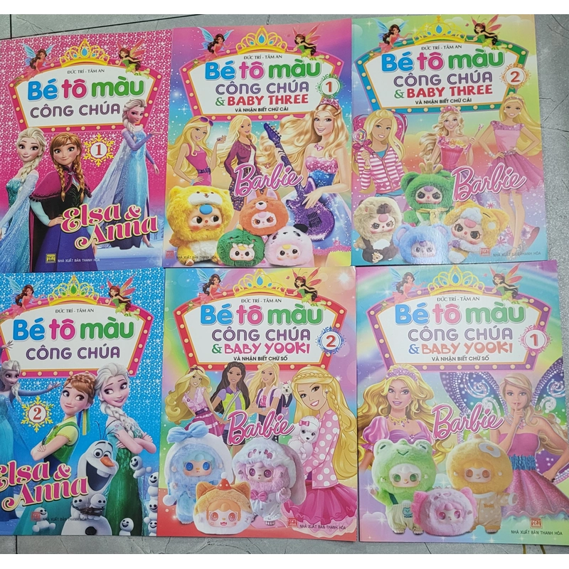 Combo 6 cuốn Tô màu Công Chúa siêu đẹp 529339