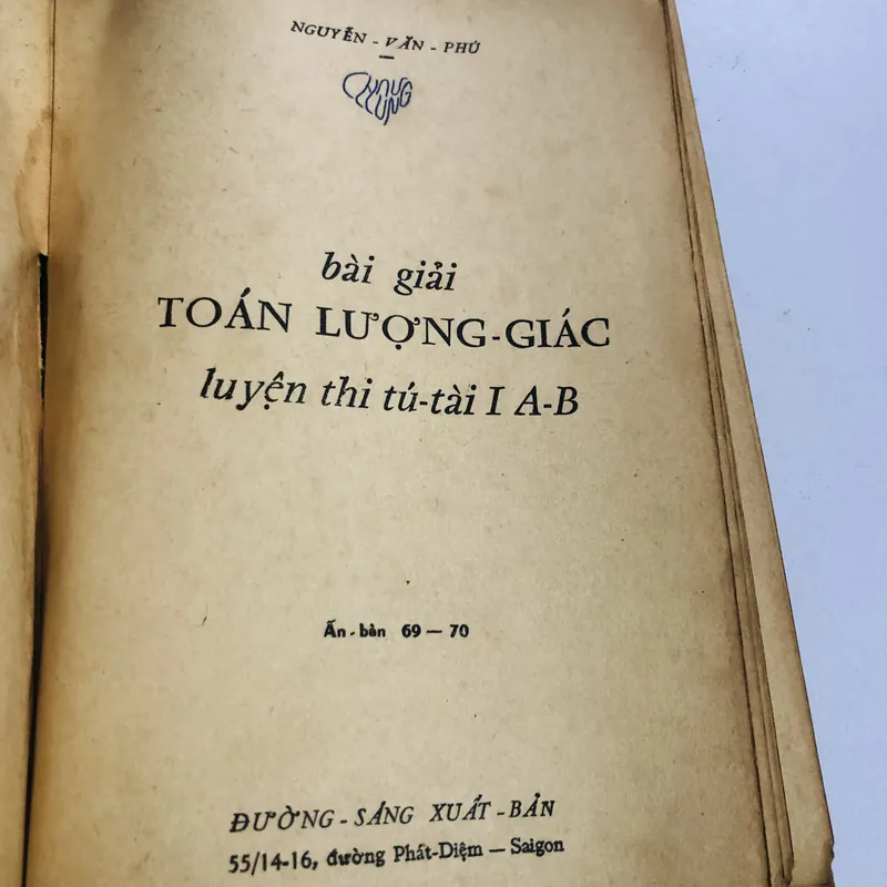 📚 BÀI GIẢNG TOÁN LƯỢNG GIÁC TÚ TÀI A, B – Nguyễn Văn Phú 571053