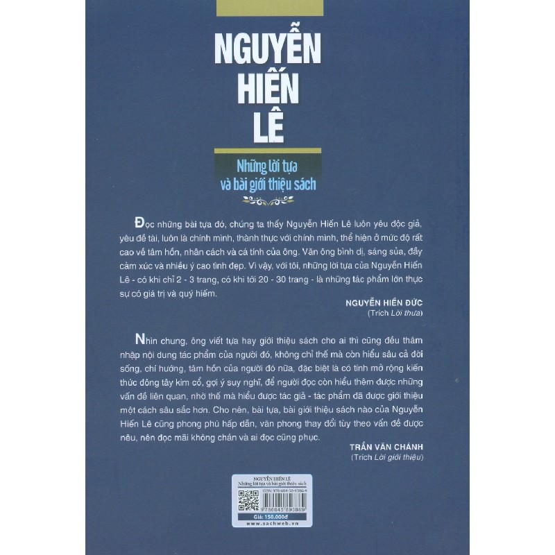 Nguyễn Hiến Lê - Những Lời Tựa Và Bài Giới Thiệu - Nguyễn Hiền Đức 175532