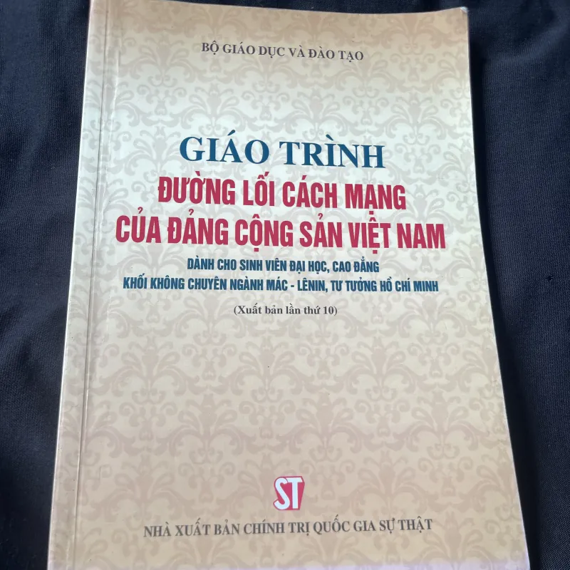 GIÁO TRÌNH ĐƯỜNG LỐI CÁCH MẠNG CỦA ĐẢNG CỘNG SẢN VIỆT NAM 1025936