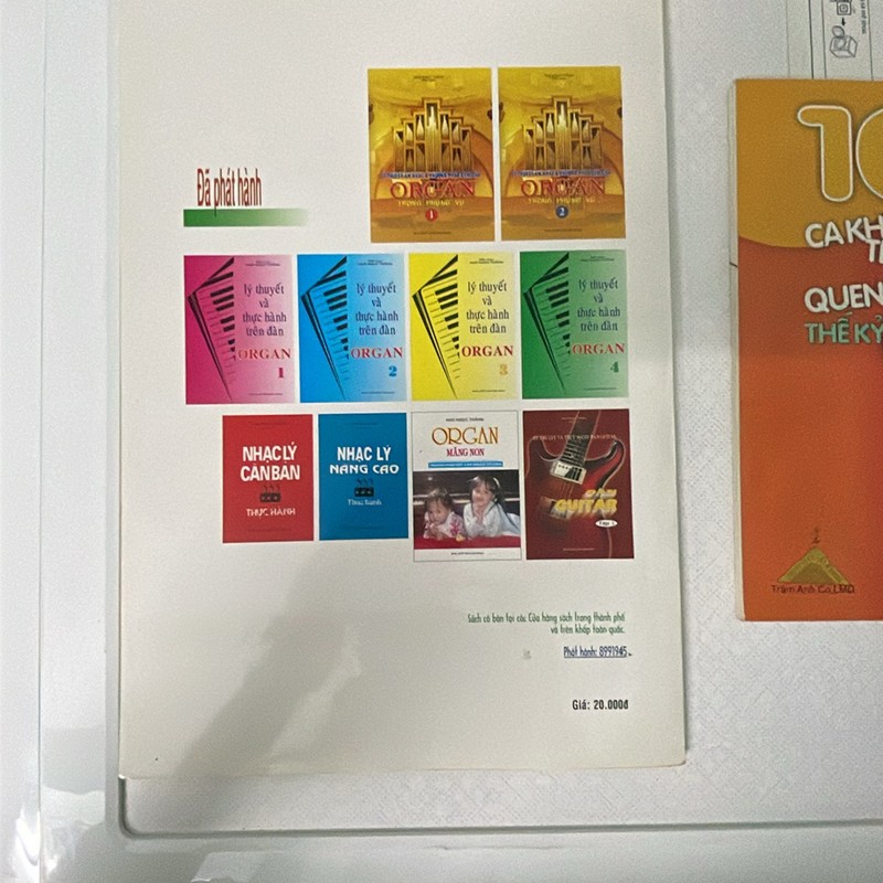 Combo sách 100 ca khúc thiếu nhi và sách Organ lý thuyết và thực hành 138314