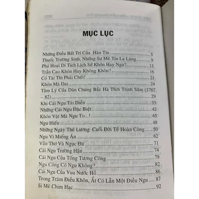 Những Cái Dại Của Người Xưa - Lam Giang, Nguyễn Quang Trứ 927281