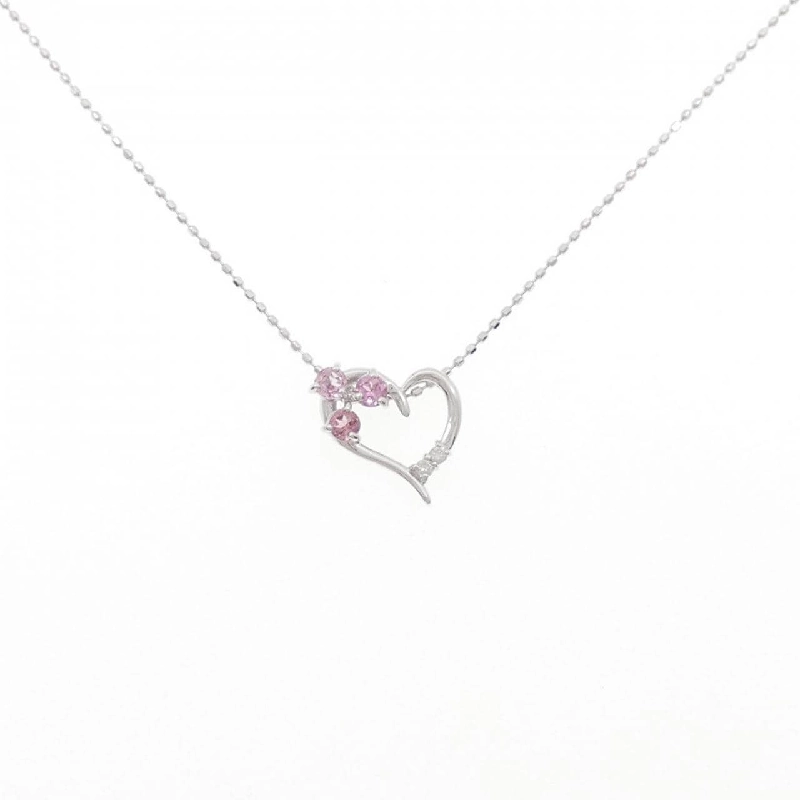 K10WG Heart Tourmaline Necklace - Hàng hiệu Authentic 858849