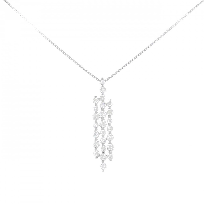 K18WG Dây chuyền kim cương 1.03CT - Hàng hiệu Chính hãng 858636