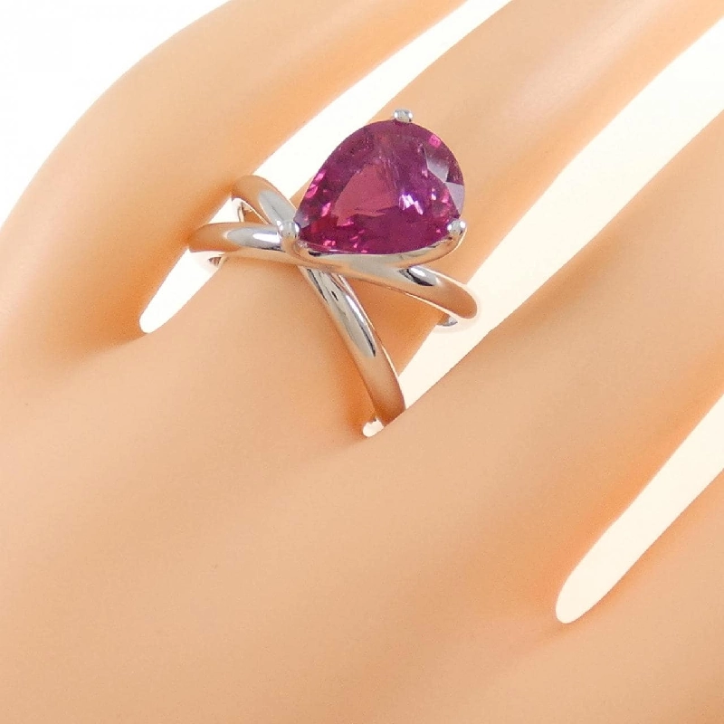 Mikimoto Nhẫn Tourmaline Rubellite 3.41CT - Hàng hiệu Chính hãng 842357