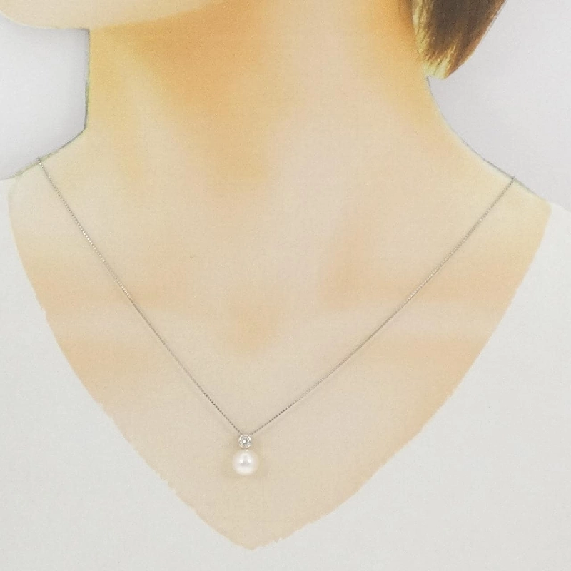 Dây chuyền ngọc trai Akoya 8.2mm PT900/PT850 - Hàng hiệu Authentic 857697