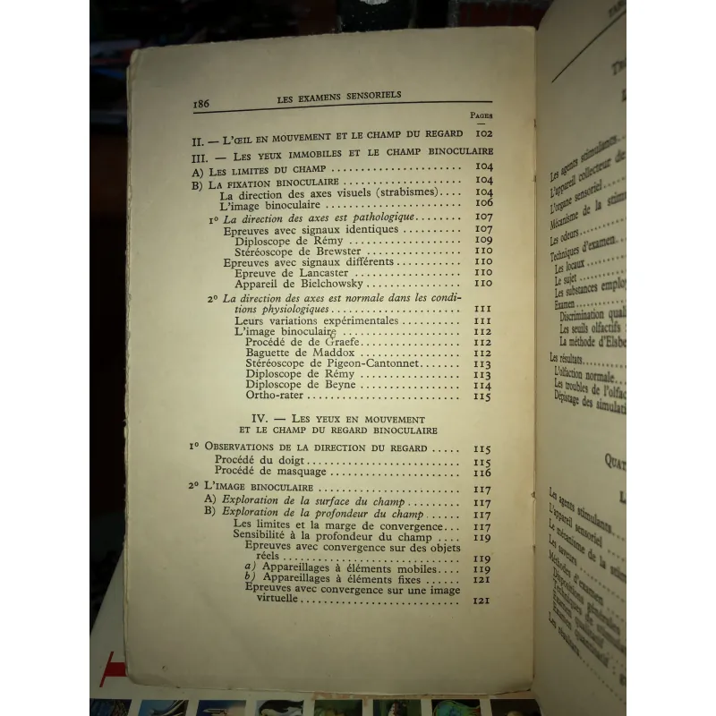 LES EXAMENS SENSORIELS - LEPSYCHOLOGUE - Maurice COUMÉTOU 798919