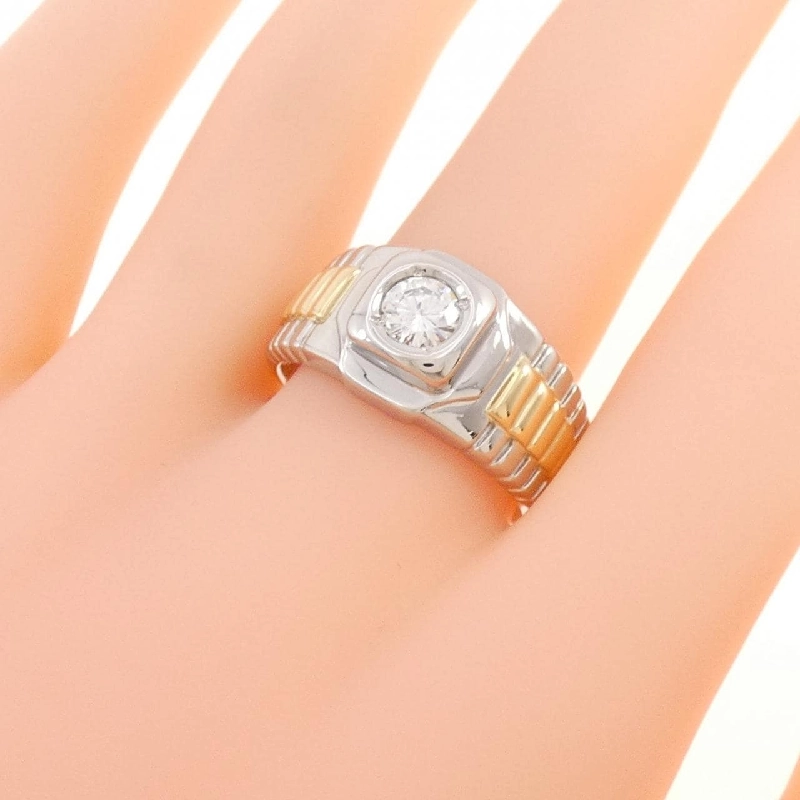 Nhẫn kim cương PT900/K18YG 0.42CT - Hàng hiệu Authentic 852863