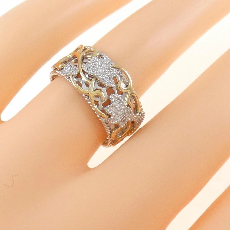 Nhẫn kim cương K18WG/K18YG 0.12CT - Hàng hiệu Authentic 855303