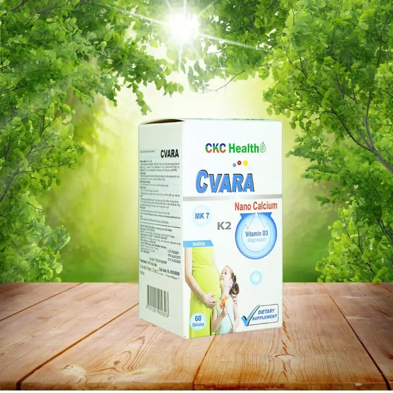 Viên uống Canxi Nano CVARA CKC Health Nhập khẩu PHÁP hộp 60 viên 736051