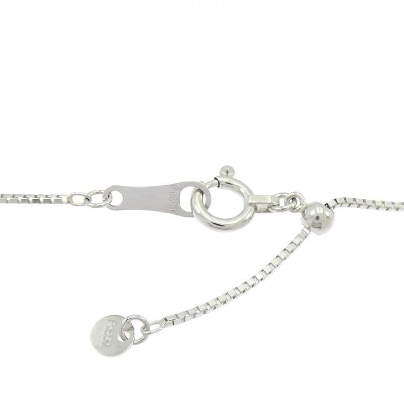 Dây chuyền sapphire padparadscha PT900/PT850 0.954CT - Hàng hiệu Authentic 860420