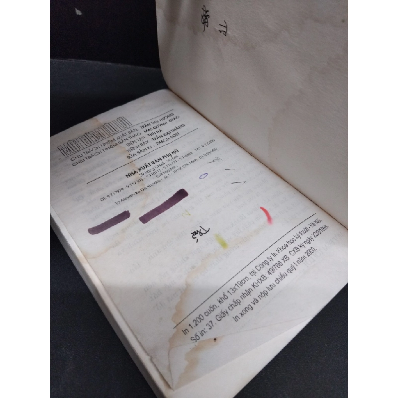 Một đêm tội lỗi H.G.Konsalik mới 60% bẩn bìa, ố nhẹ, tróc gáy, tróc bìa, có chữ viết, ẩm, vẽ 2000 HCM.ASB3010 542711