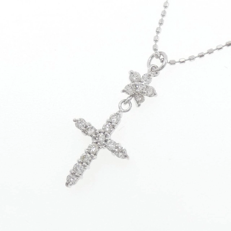 K18WG Đan Chéo × Hoa Nhẫn Kim Cương 0.24CT - Hàng hiệu Chính hãng 856430