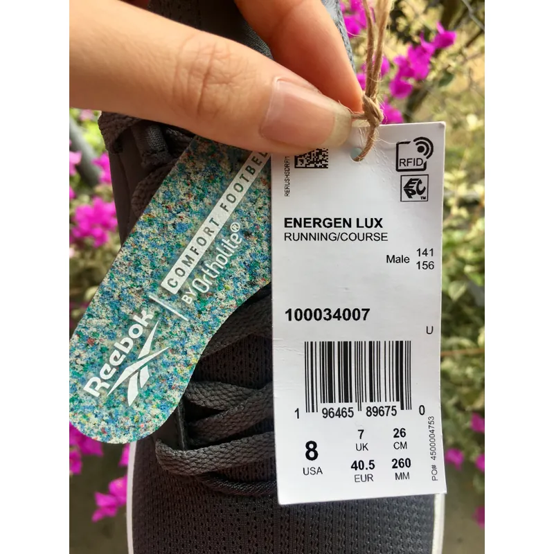 Newtag giày thể thao nam Reebok màu xám size 40.5-41 712308