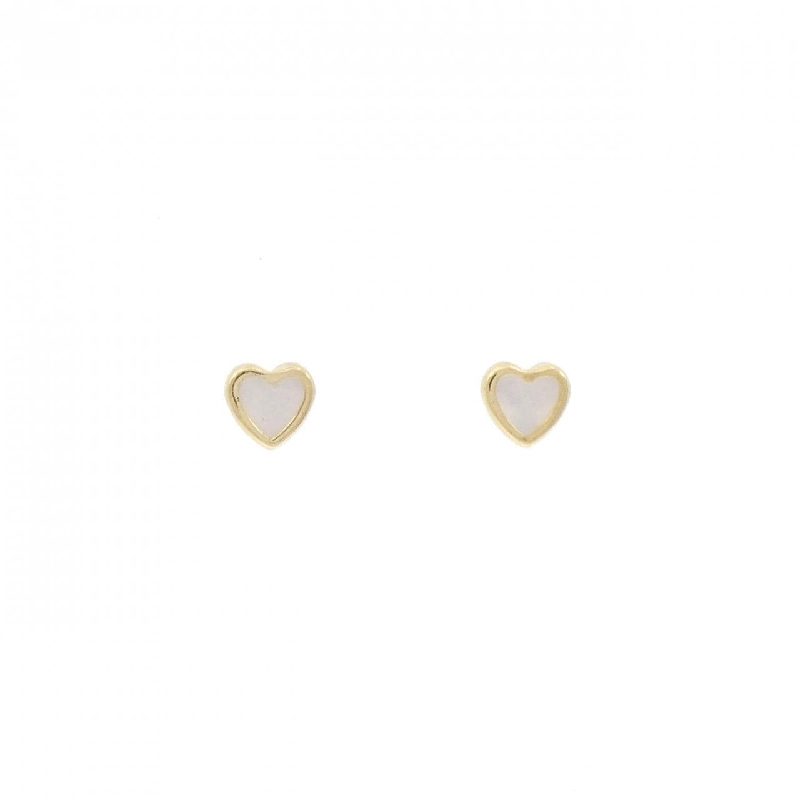 Bông tai Mẹ ngọc trai 750YG/K18YG hình trái tim - Hàng hiệu Authentic 870472