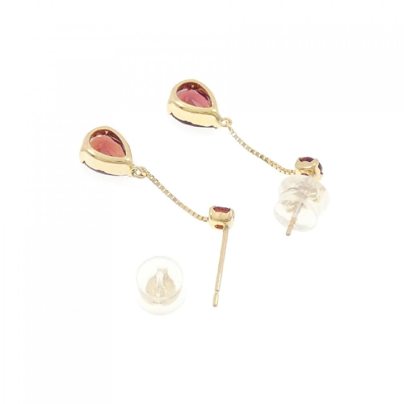 Bông tai Garnet K18YG 1.20CT - Hàng hiệu Chính hãng 868942