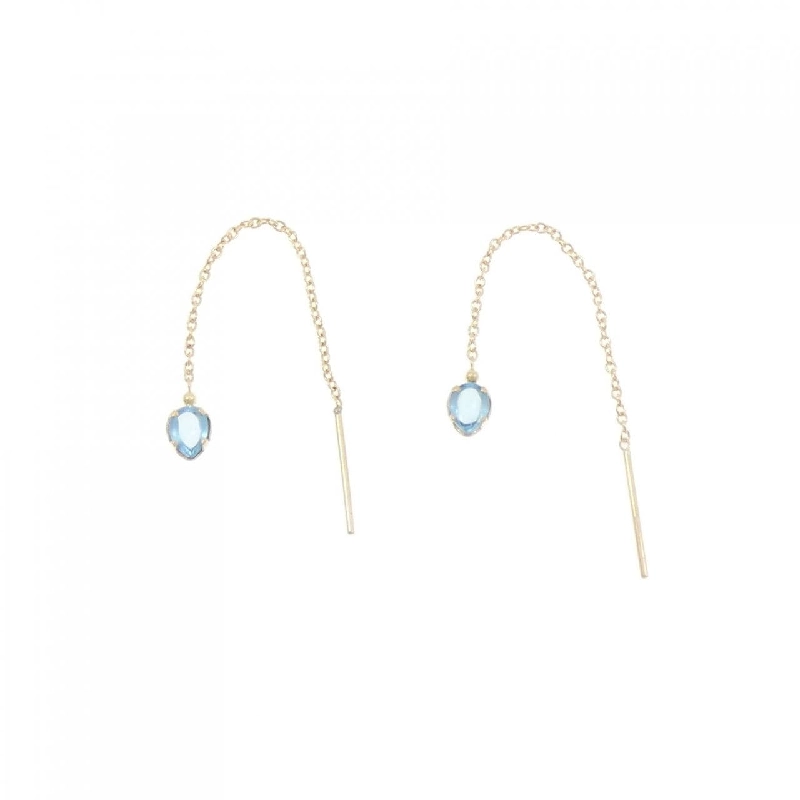 K18YG Blue Topaz Bông tai - Hàng hiệu Chính hãng 871318