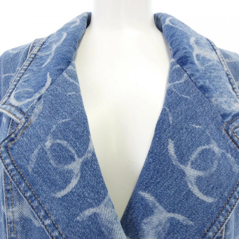 CHANEL LOOK34 P75545V67154 Áo khoác denim - Hàng hiệu Authentic 821364