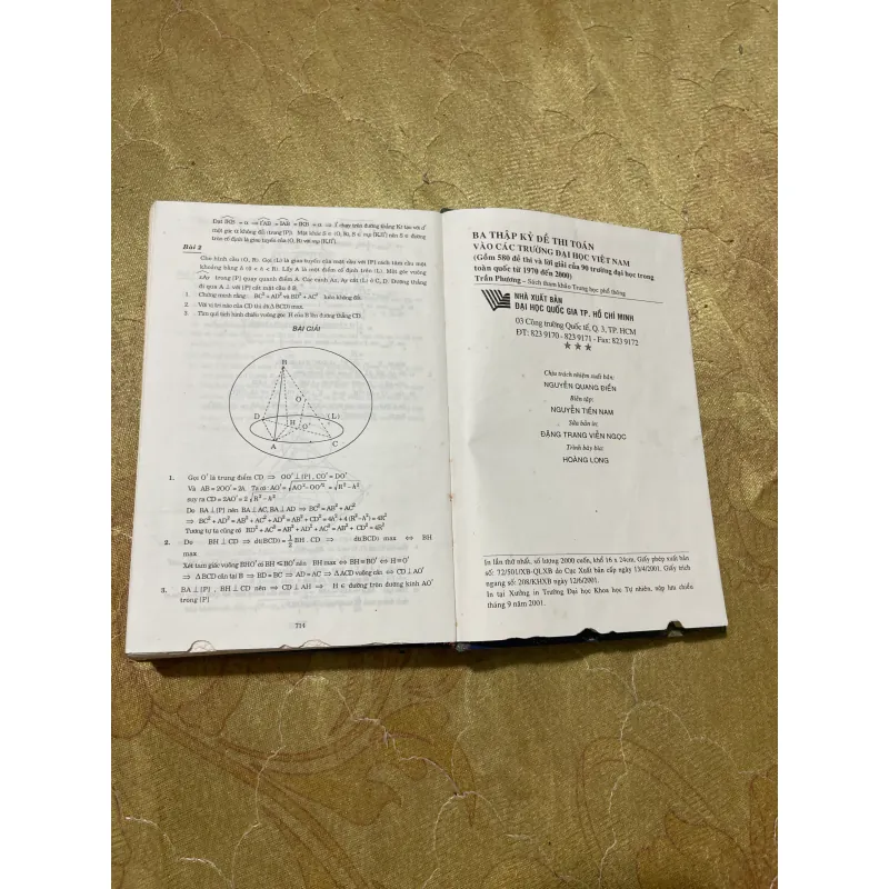 BA THẬP KỶ ĐỀ THI TOÁN VÀO CÁC TRƯỜNG ĐẠI HỌC VIỆT NAM- TRẦN PHƯƠNG 728446