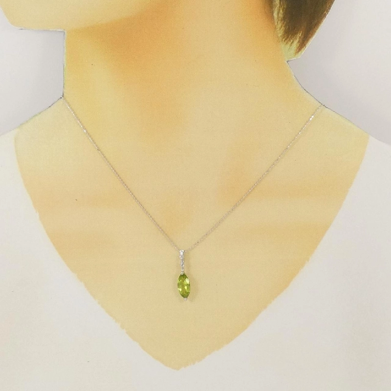 K18WG Peridot Necklace 1.92CT - Hàng hiệu Chính hãng 860591