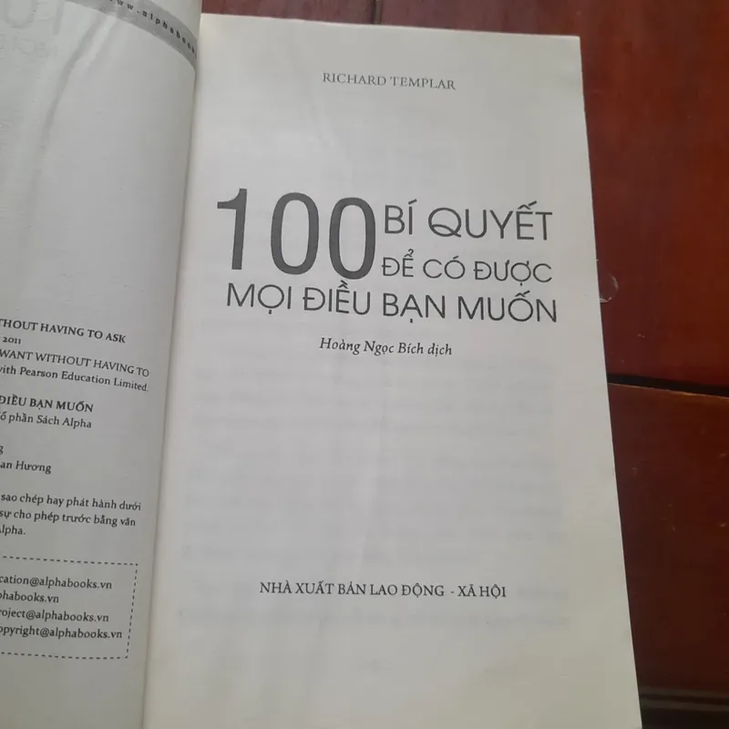 Richard Templar - 100 BÍ QUYẾT để có Mọi Điều Bạn Muốn 697192
