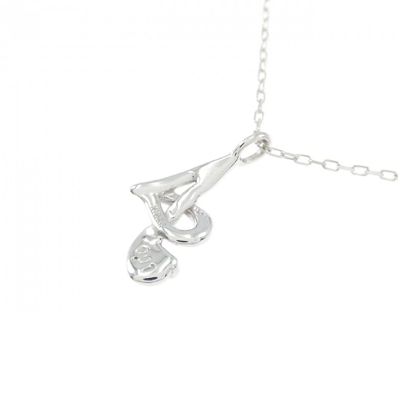 K10WG Chữ cái A Dây chuyền kim cương 0.01CT - Hàng hiệu Chính hãng 864858