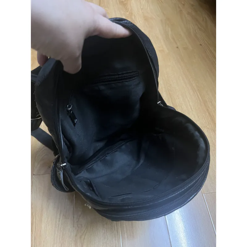 Balo nữ da thật đinh tán kim loại 2hand 933830