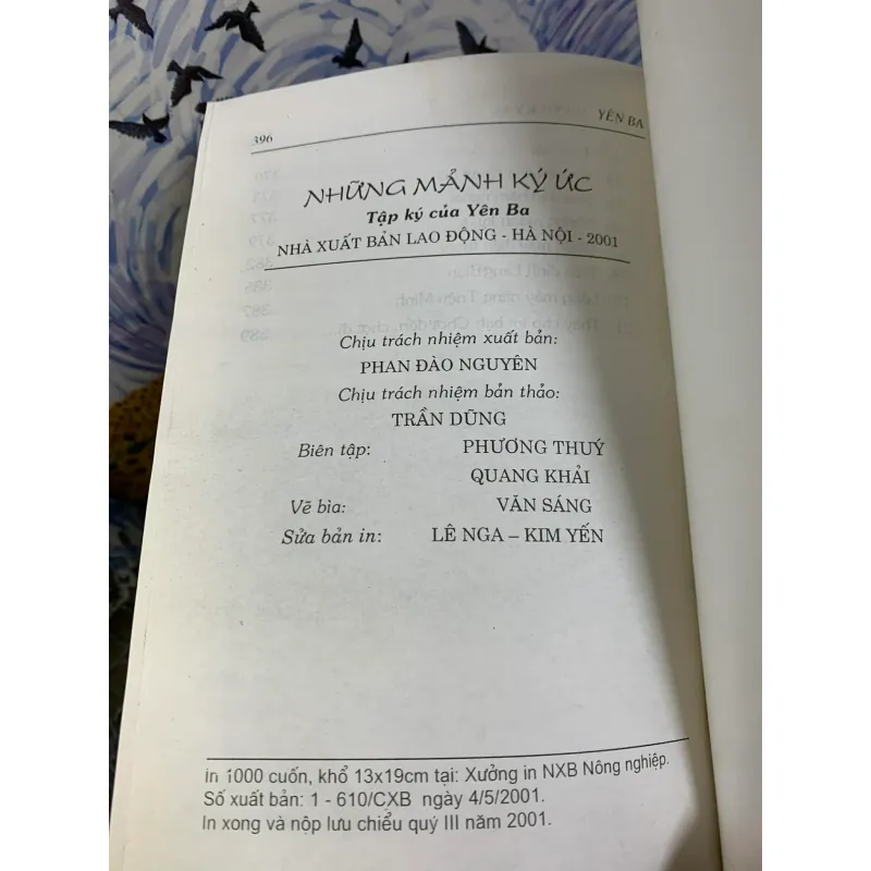 Những Mảnh Ký Ức - Yên Ba (Có Đề Tặng Và Chữ Ký Tác Giả) 926326