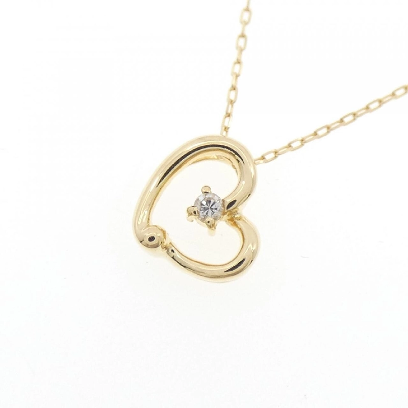 K18YG Dây chuyền kim cương hình trái tim 0.02CT - Hàng hiệu Chính hãng 859071