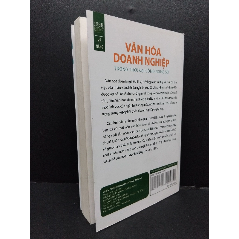 Văn hoá doanh nghiệp trong thời đại công nghệ số mới 90% bẩn nhẹ 2018 HCM1008 Shane Green MARKETING KINH DOANH 923180