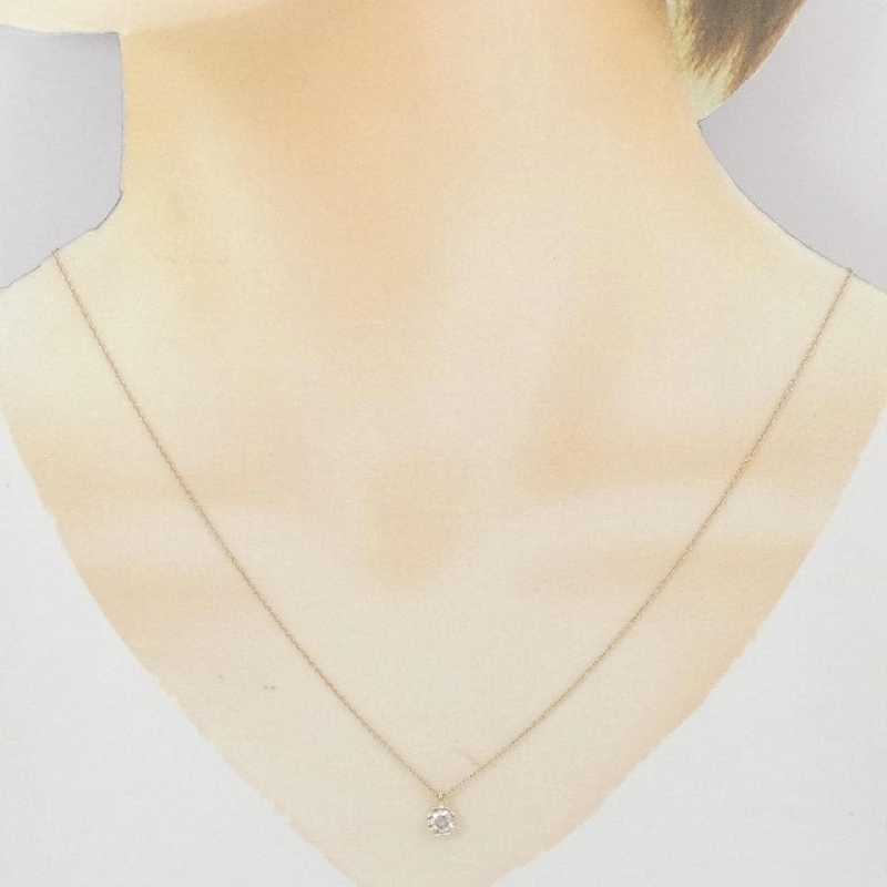 Dây chuyền kim cương K18PG 0.30CT - Hàng hiệu Chính hãng 859303