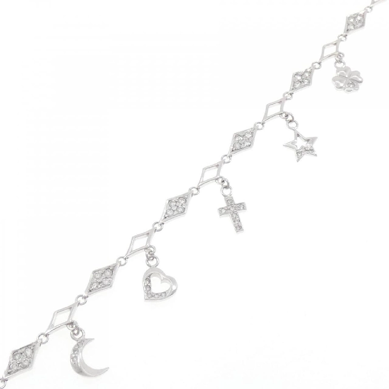 K18WG Đan Chéo × Trái Tim × Sao Vòng Tay Kim Cương 0.95CT - Hàng hiệu Chính hãng 869390