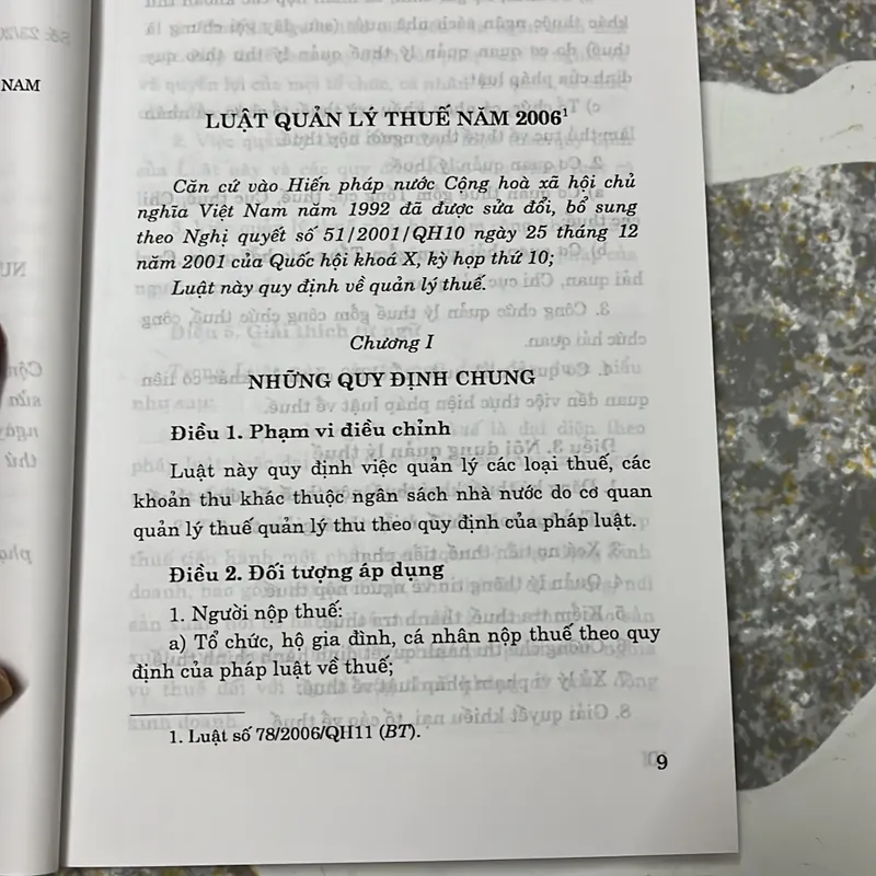 Luật quản lý thuế 2006 sửa đổi 2012 713039