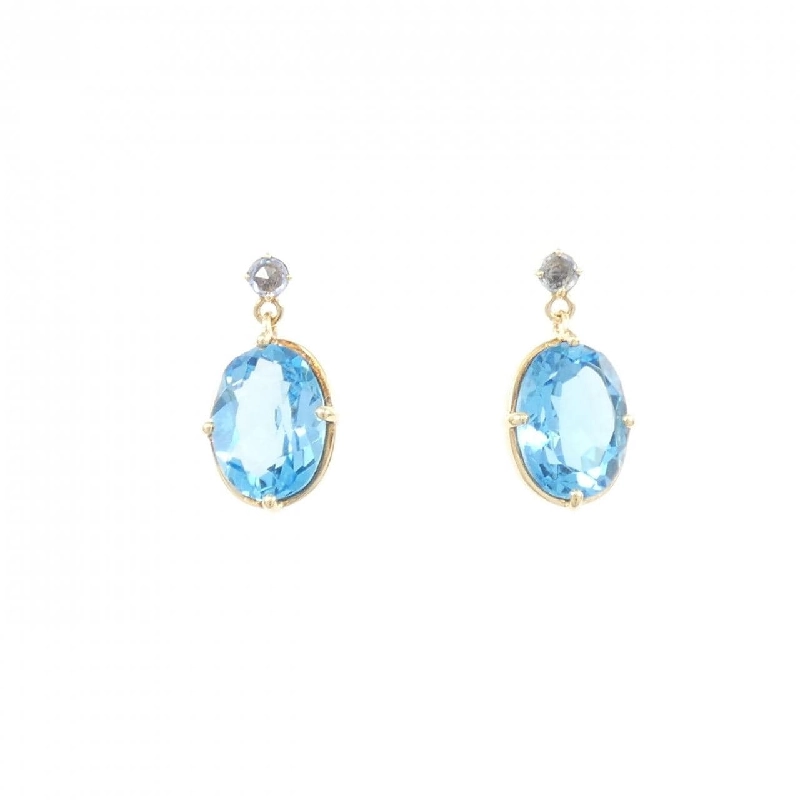4゜C Blue Topaz Bông Tai - Hàng hiệu Chính hãng 844144