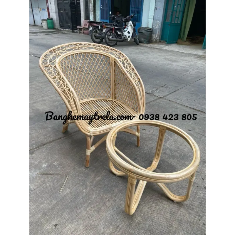 Bộ bàn ghế mây phòng ngủ 682042