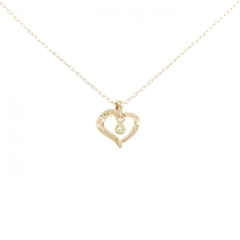 4゜C Heart Peridot Necklace - Hàng hiệu Authentic 841980